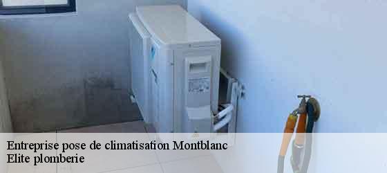 Entreprise pose de climatisation  montblanc-34290 Elite plomberie -4